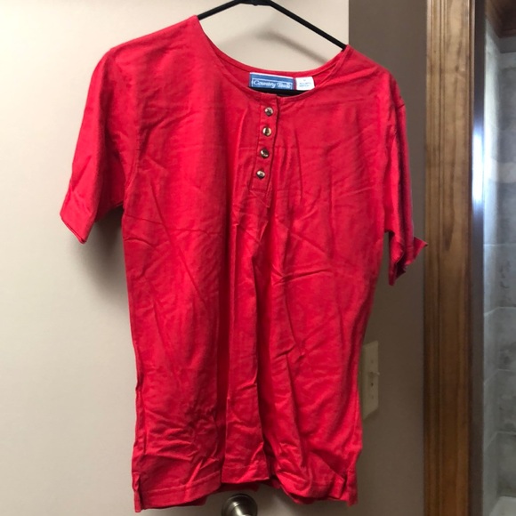 Vintage NWT Country Tease by Adobe Rose Tee Shirt - Picture 1 of 5